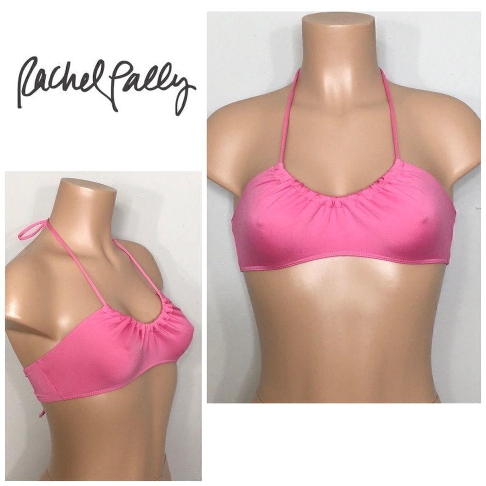 Rachel Pally pink bikini top. NWT